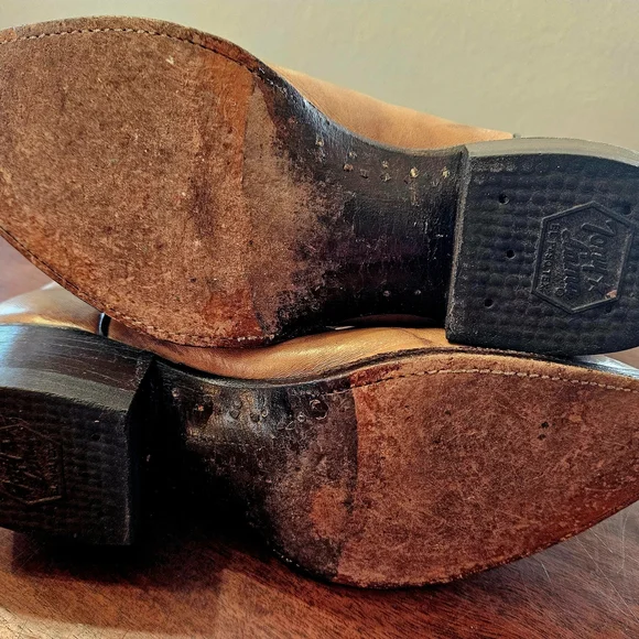 RARE Find Vintage Tony Lama Tan Boots w/turquoise Stitching. Mens Size 10.5 tony-lama-boots-tony-lama-  main image 3